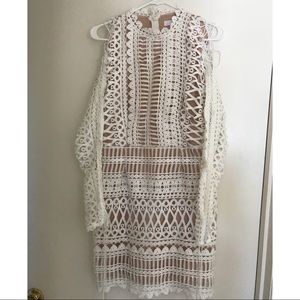 Missguided white mini dress